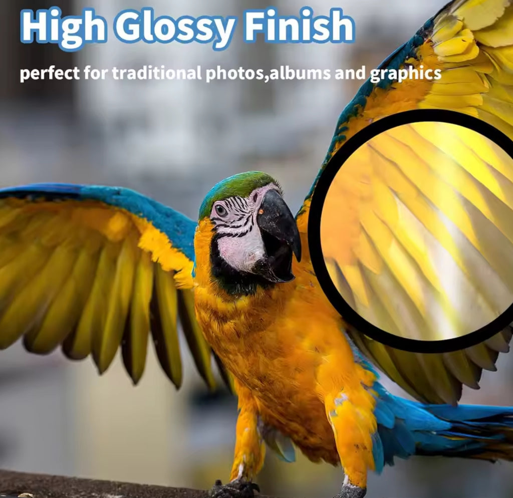 4×6" High Glossy Waterproof Photo Paper – Professional Prints for Every Moment