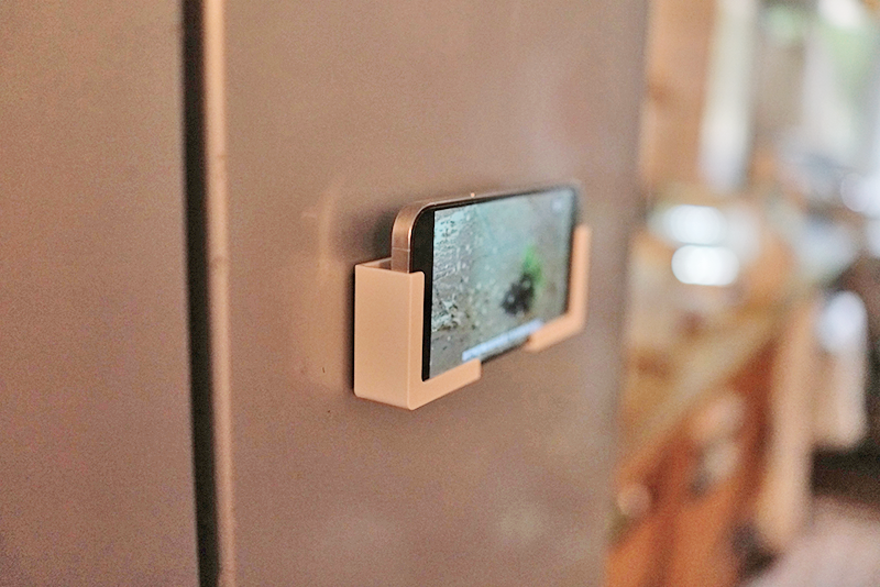 No Drill Magnetic Phone Holder Fridge Mount Tablet Stand Wall Mounted for Hands Free Viewing