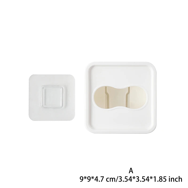 Wall Mounted Kitchen Organizer | Mask, Garbage Bag, Plastic Wrap & Glove Dispenser for Cabinet Doors