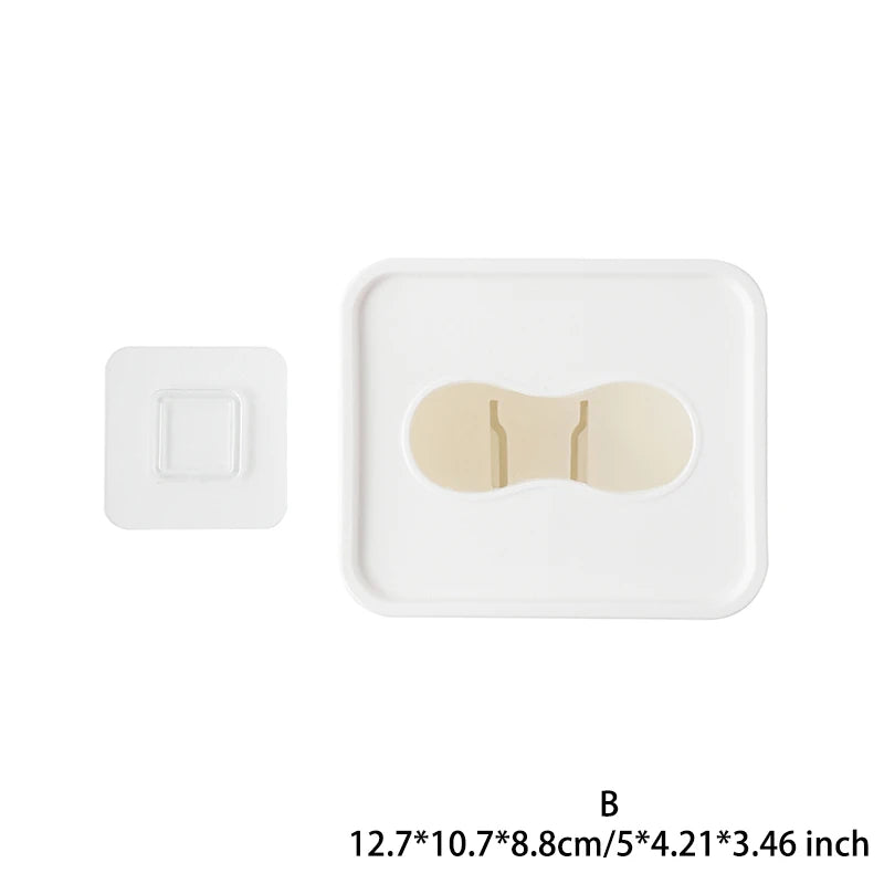 Wall Mounted Kitchen Organizer | Mask, Garbage Bag, Plastic Wrap & Glove Dispenser for Cabinet Doors