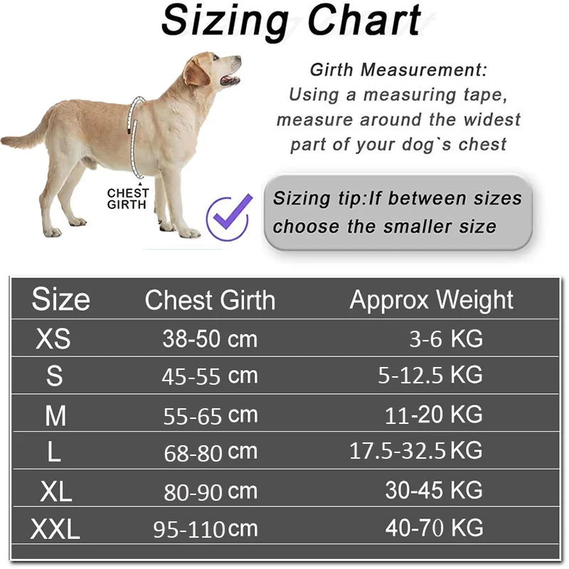 Custom ID Patch No Pull Dog Harness - Reflective Breathable Adjustable Vest for Small & Large Dogs